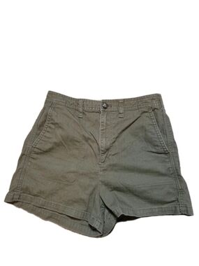 Madewell Olive Green Utility Shorts Womens Mid Rise Casual Minimalist Summer-S